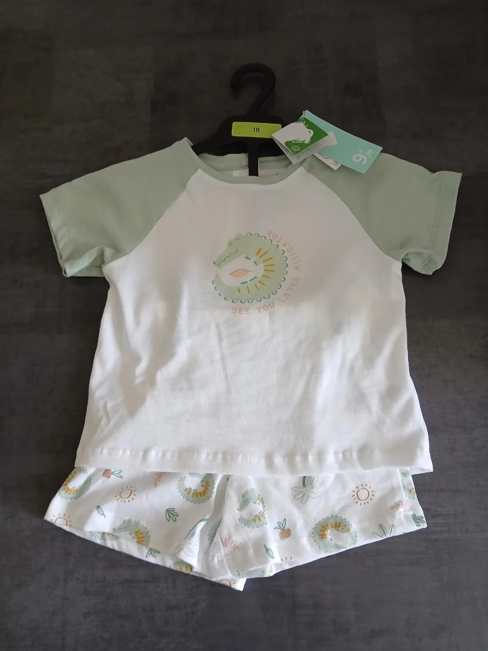 ensemble tee shirt short tex baby 81 cm 18 mois